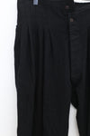 marc le bihan wool long pants 1422 black